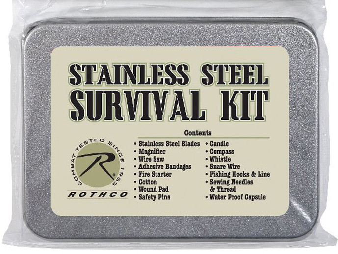 Essential Emergency Supplies Survival Kit Portable First Aid Travel Tin Case