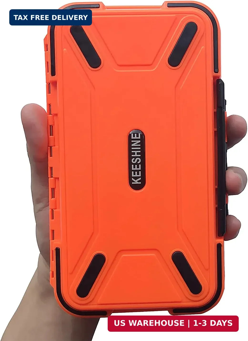 SMALL Fishing Tackle Box, Floating Storage Box, Double-Sided Fishing Lure Box wi