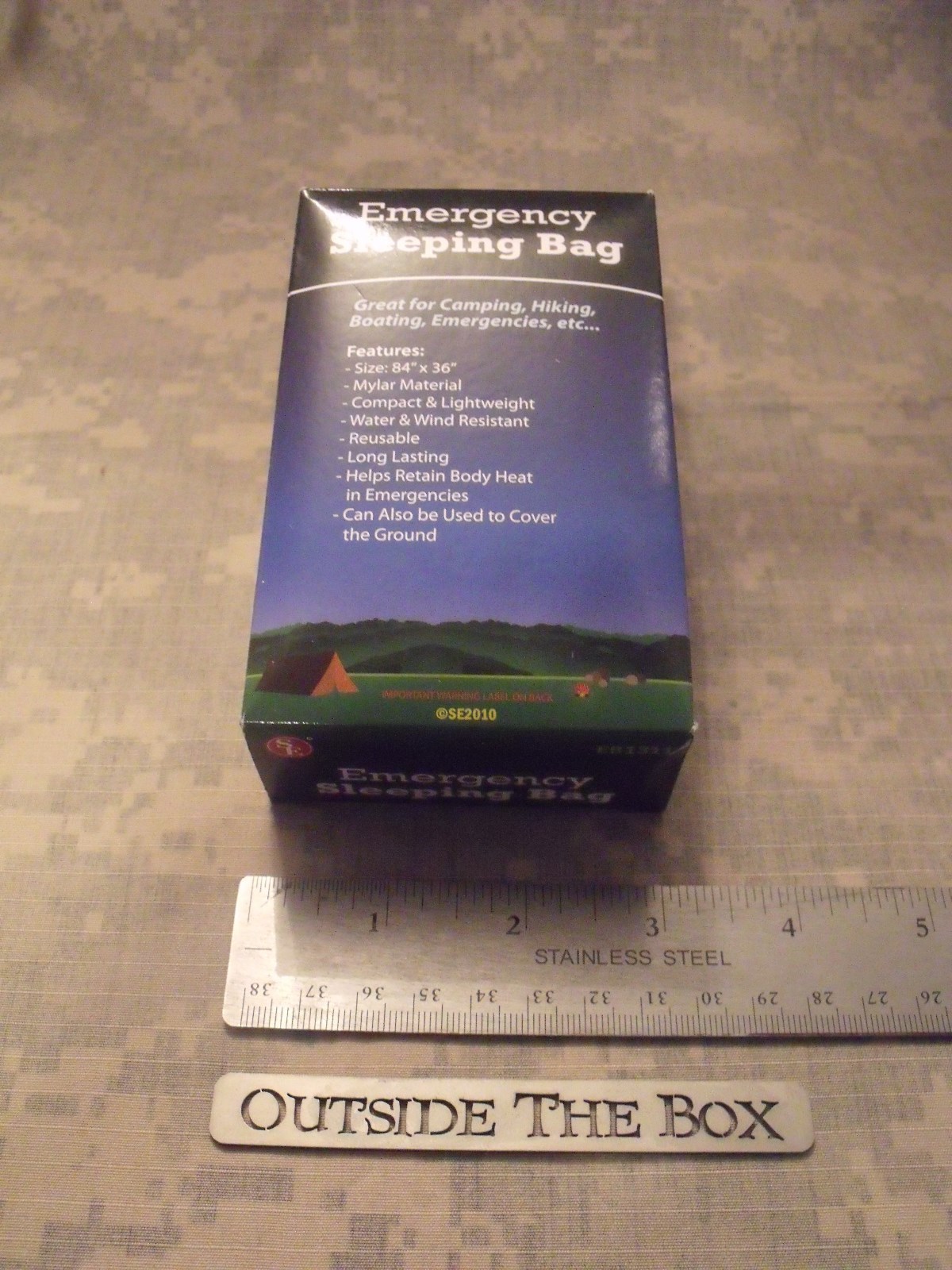Emergency/Survival: Emergency Survival Sleeping Bag – 36 “x 84” Only 3.6 Ounces