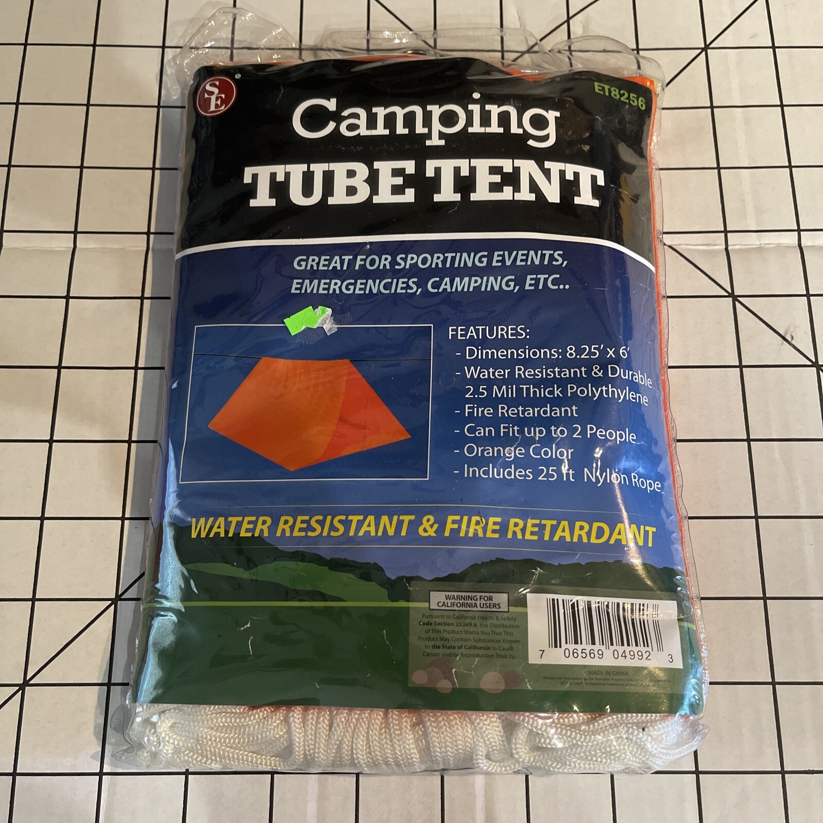 Emergency Survival Camping Shelter Tube Tent Waterproof Prepper