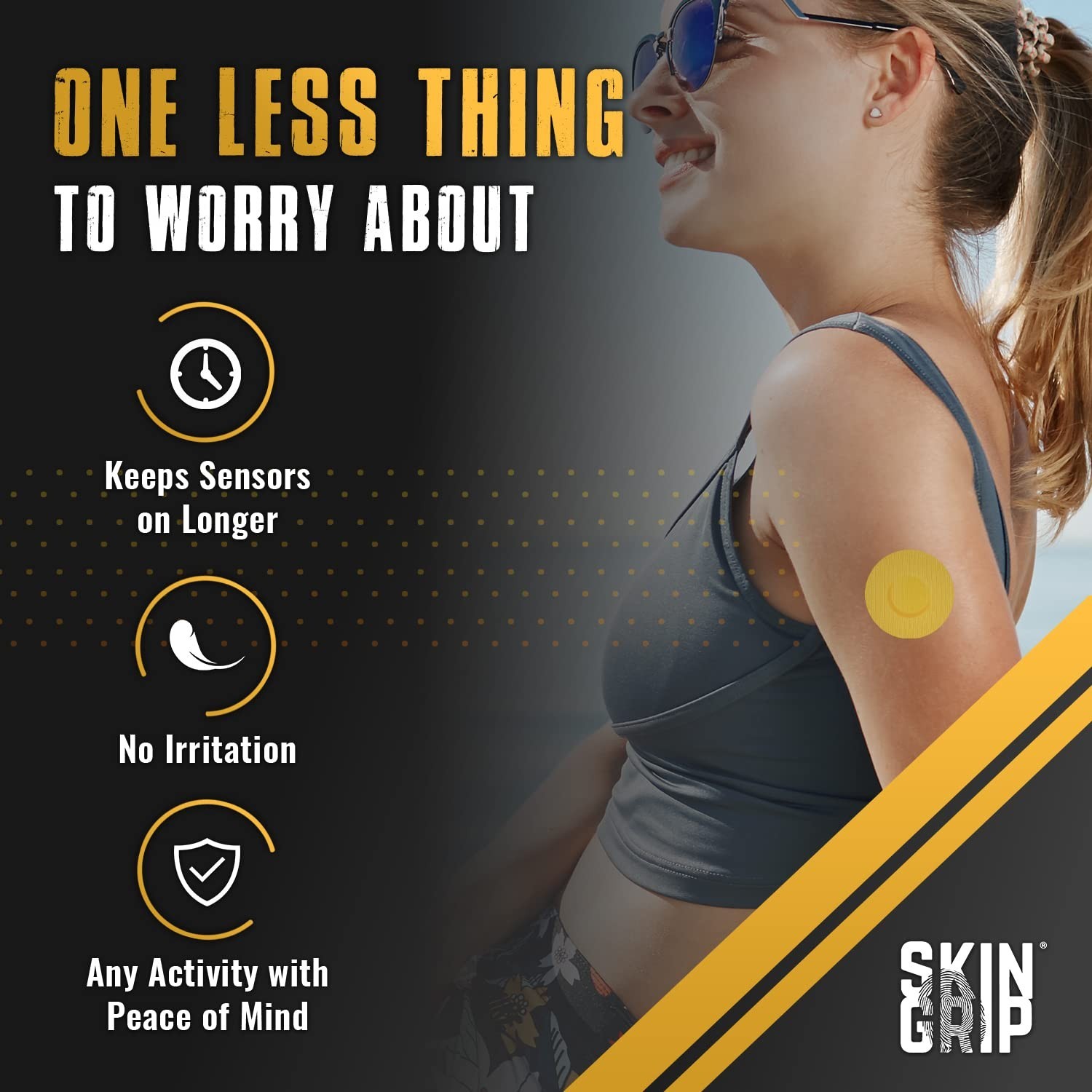 Freestyle Libre 3 Waterproof Sensor Covers – 20 Pack, Sweatproof & Skin Friendly
