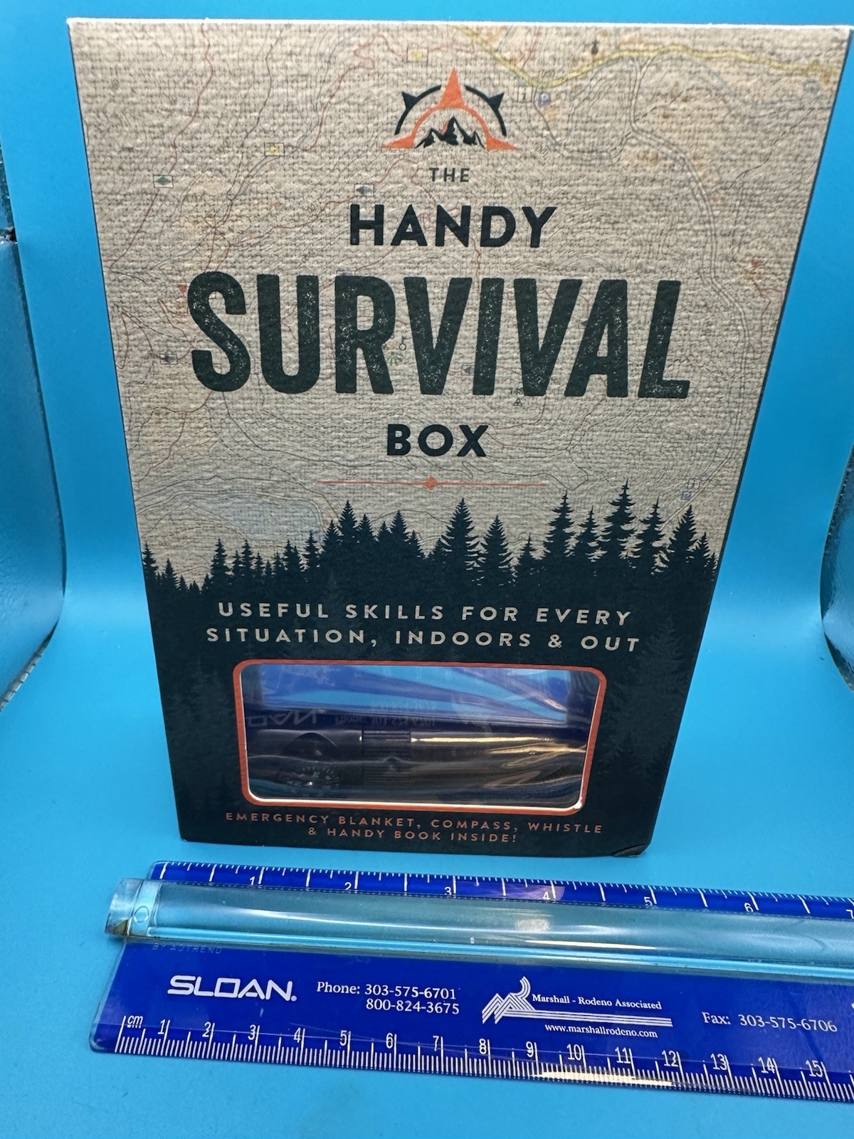 Handy Survival Box Sealed Emergency Kit Compass Blanket Outdoor Set