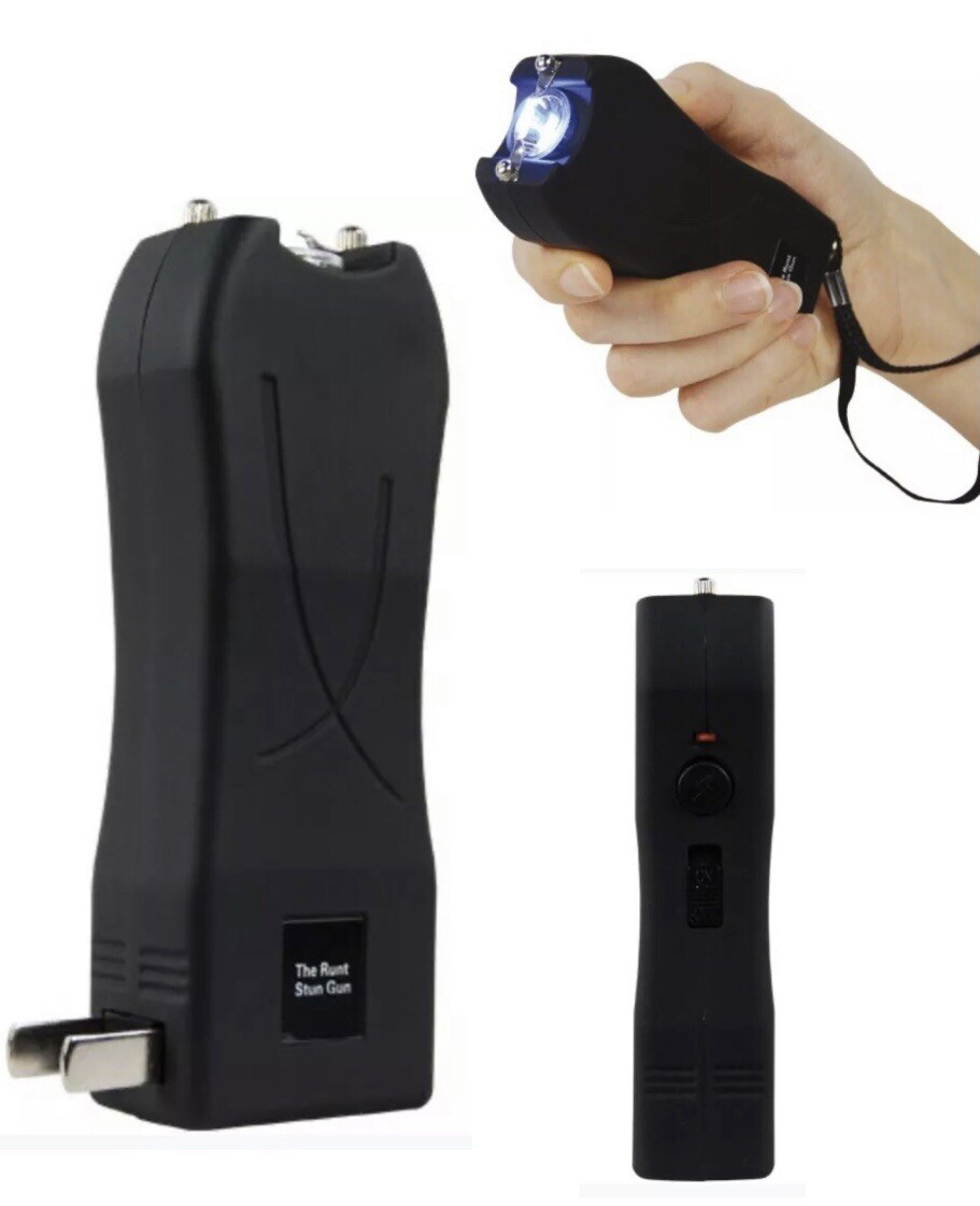 Stun Master High AMPERAGE 80 Million Volt FLASHLIGH Stun Gun + Case + Lifetime