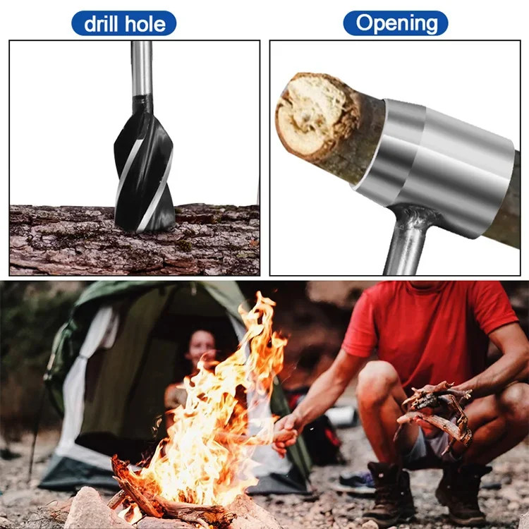 Portable Outdoor Survival Woodworking Tools Auger Drill Bits Bushcraft Settlers