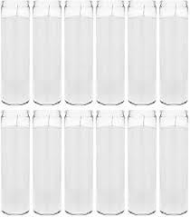 🎯 Emergency Candle 8 inch Glass pillar Lasts at Least 80 Hours 3 Pack