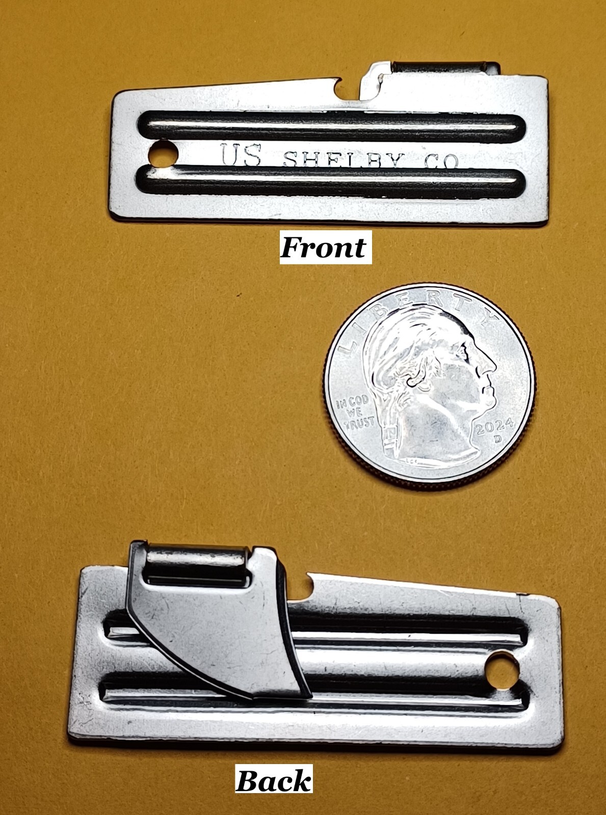 P-51 Original Military Can Opener Emergency Survival Tool with 4.5″ Chain