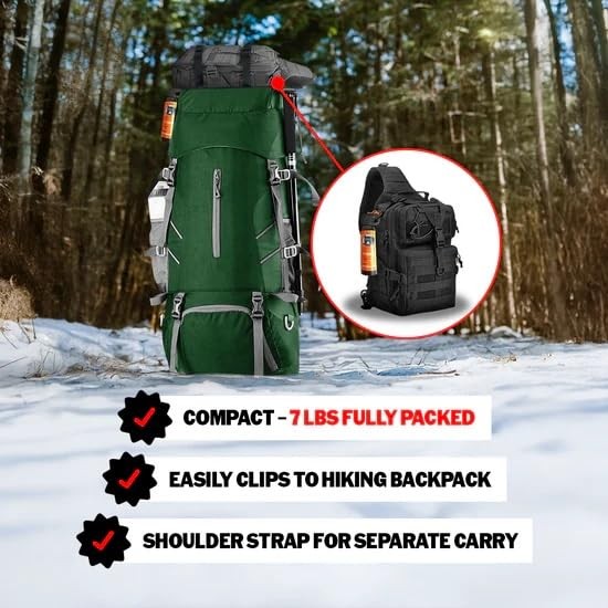 Entropy Survival Go Bag 30Piece Hiking Survival Kit with First Aid, Emergency…