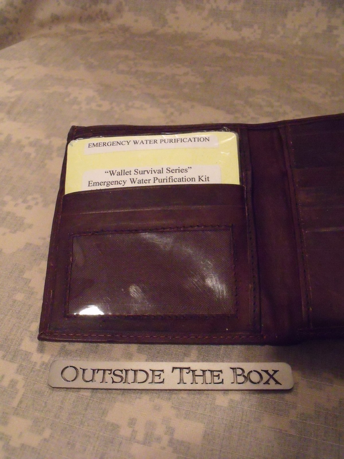 “Wallet Survival Series”: Emergency Water Purification Kit – Purify 2 1/2 Gallon