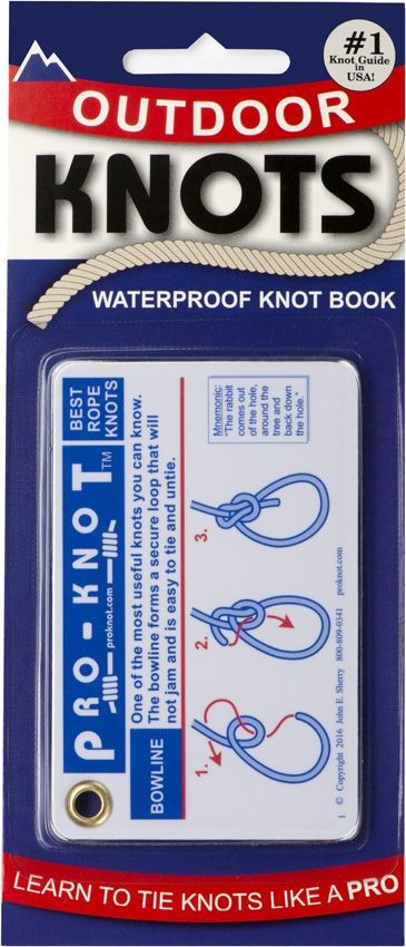 New Pro-Knot Outdoor Knot Cards PKO101 Includes the 20 best rope knots