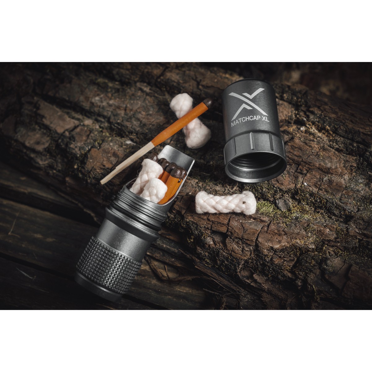 Exotac MATCHCAP XL Waterproof Match and Striker Case – Olive Drab