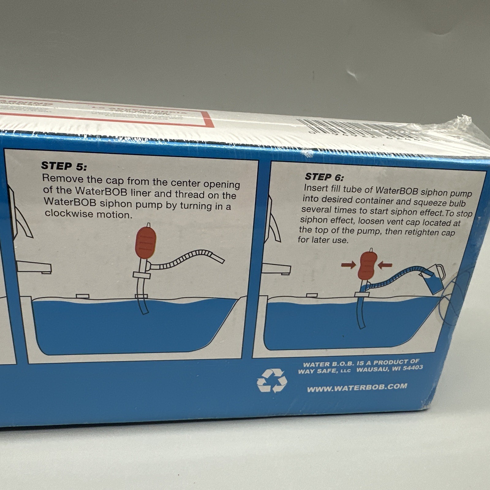 WaterBOB Bathtub Emergency Drinking Water Storage Container 100 gallons Sealed