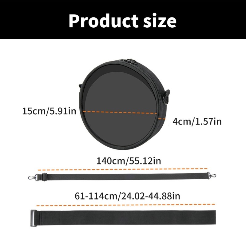 Portable Compact Disc Player Travel Carry Case Storage Bag Easy Access Front