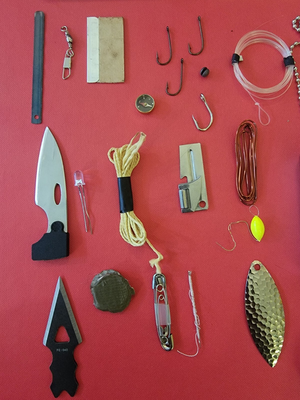 Survival Mini Necklace + Victorinox Pikalk Knife Upgradeed Survco Survival Kit!