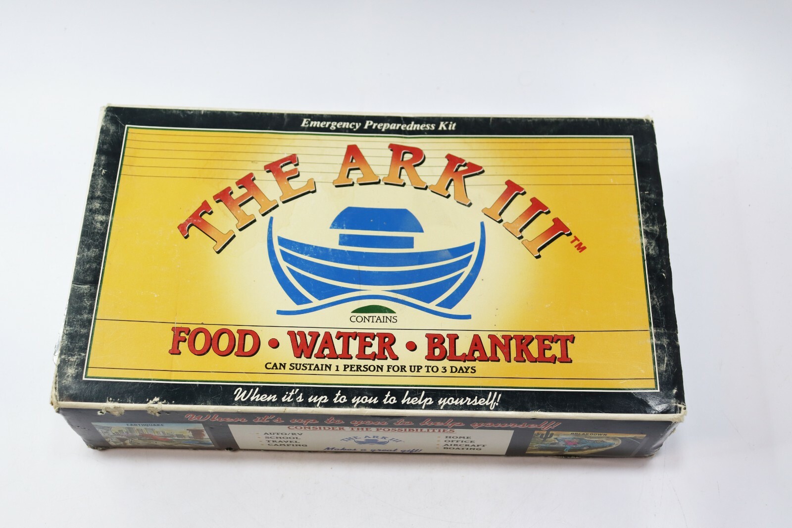 The Ark III Emergency Preparedness Kit Food Water Blanket 1 Person 3 Day READ