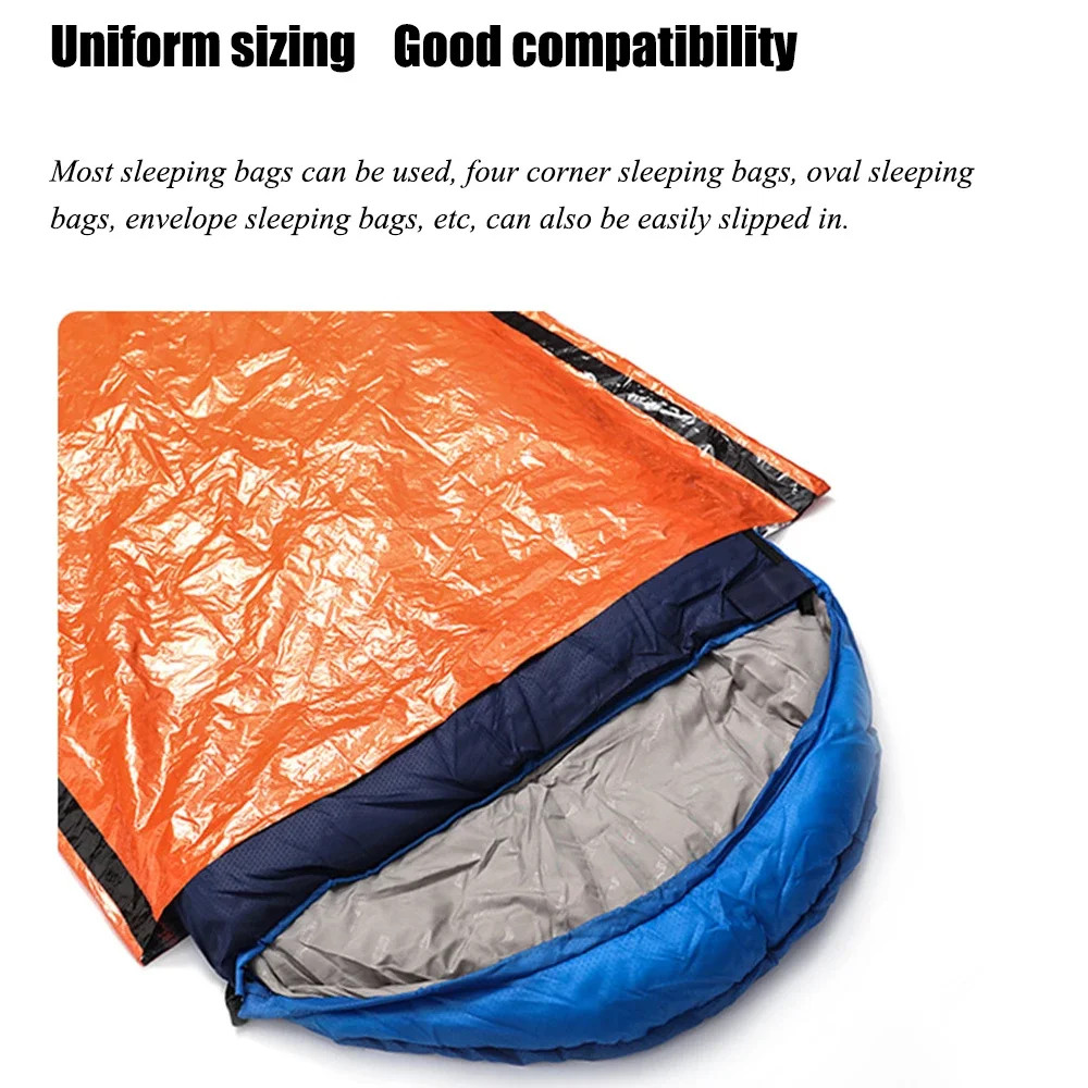 Portable Waterproof Emergency Survival Sleeping Bag Outdoor Edc Camping Gear The