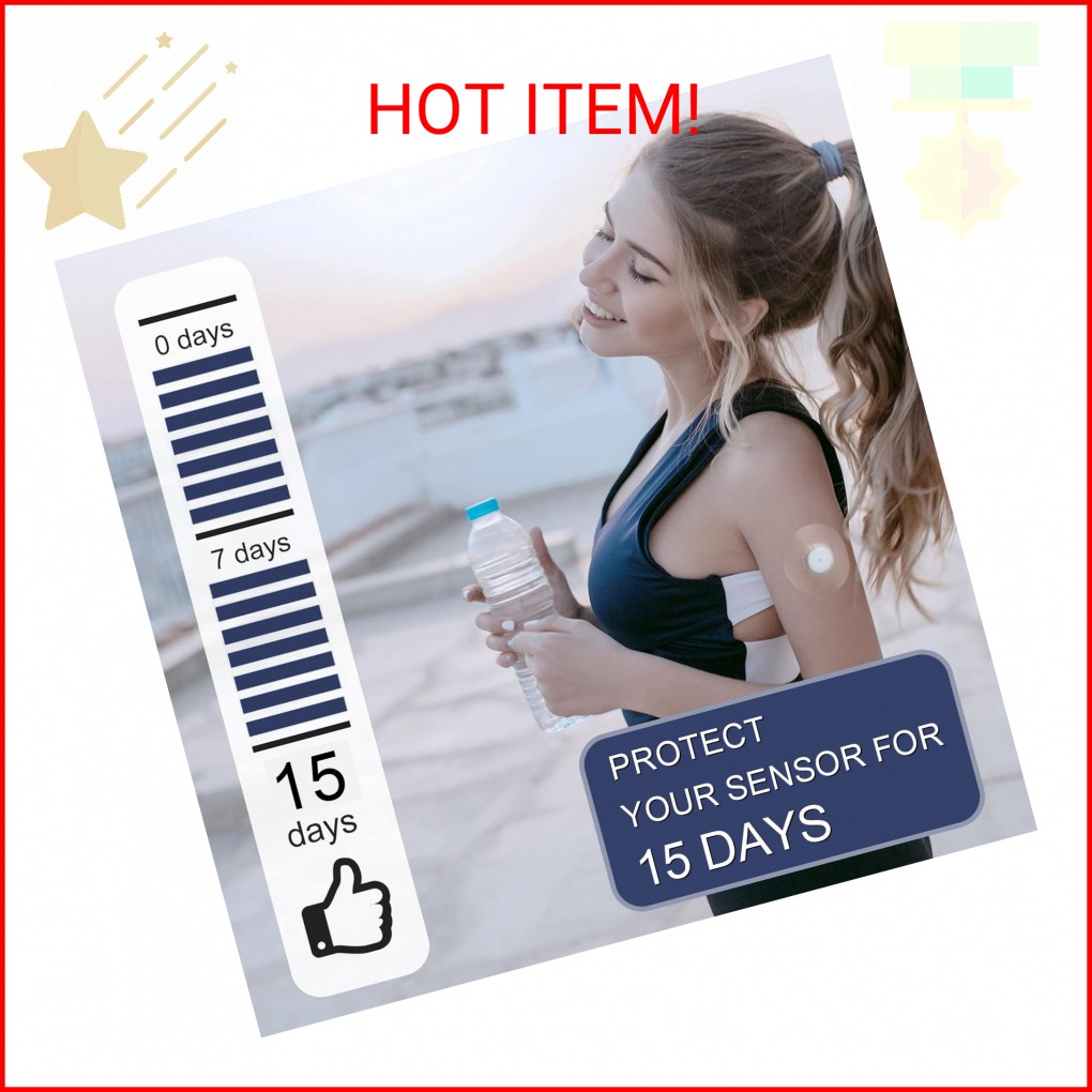 100Pcs Libre 2 Plus Sensor Covers Waterproof Freestyle Clear Adhesive Patches fo