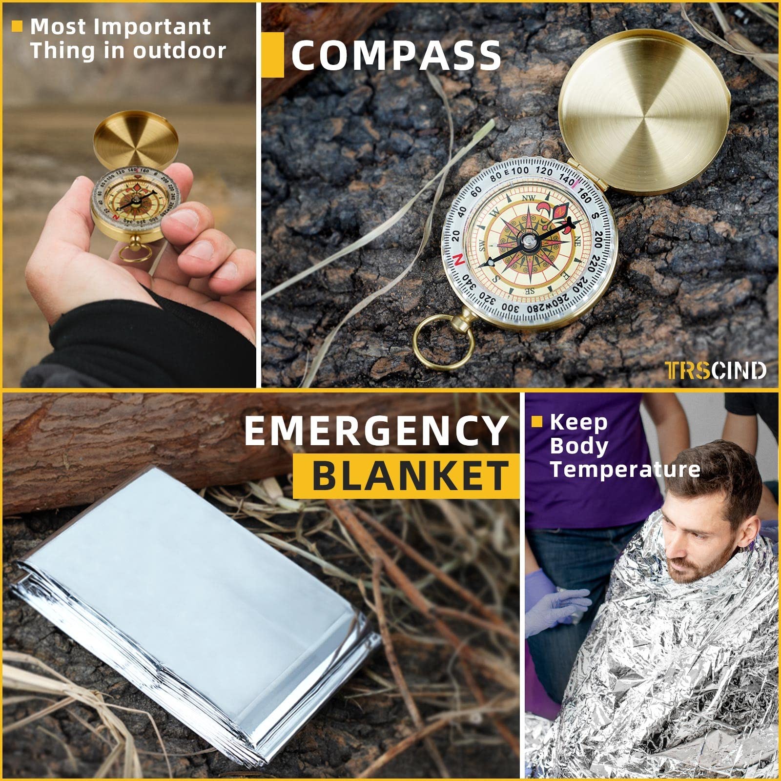 Gifts for Men Dad Husband – Fathers Day, Anniversary survival kit, black