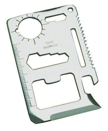 New 11 Function Credit Card Size Survival Pocket Tool * US FREE SHIPPING *