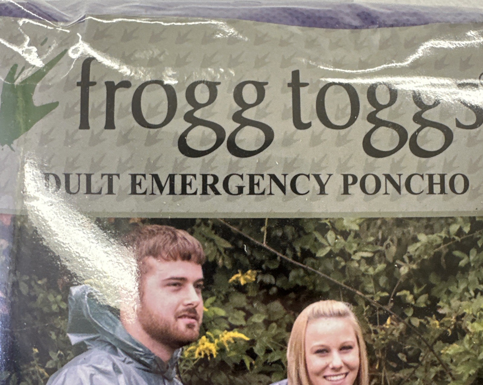Frogg Toggs Purple Adult Emergency Poncho 1 Size Fits All