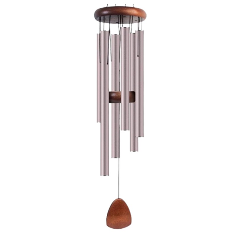 1Pc Classic 6 Tubes Aluminum Pipe Wind Chimes With Hook And Wooden Hanging Tag