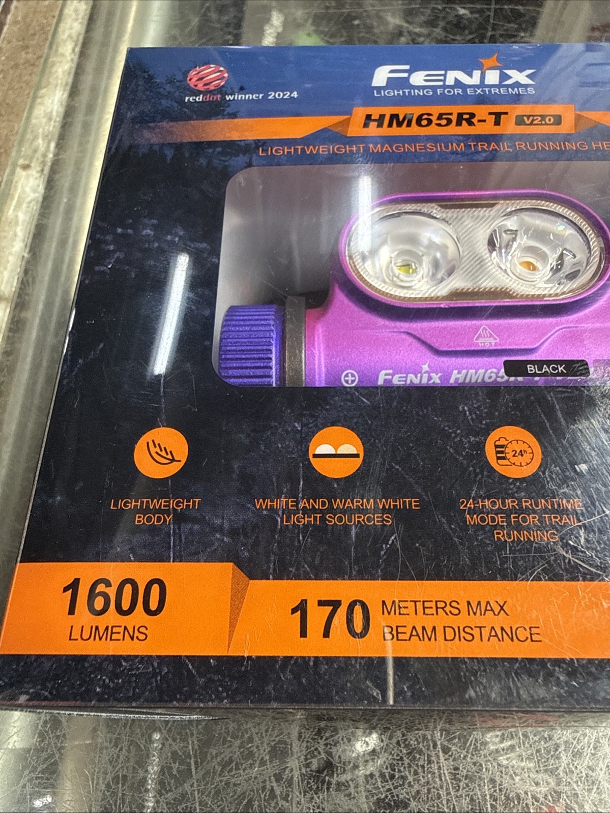 Fenix HM65R-T V2.0 1600 Lumen Rechargeable Trail Running Headlamp