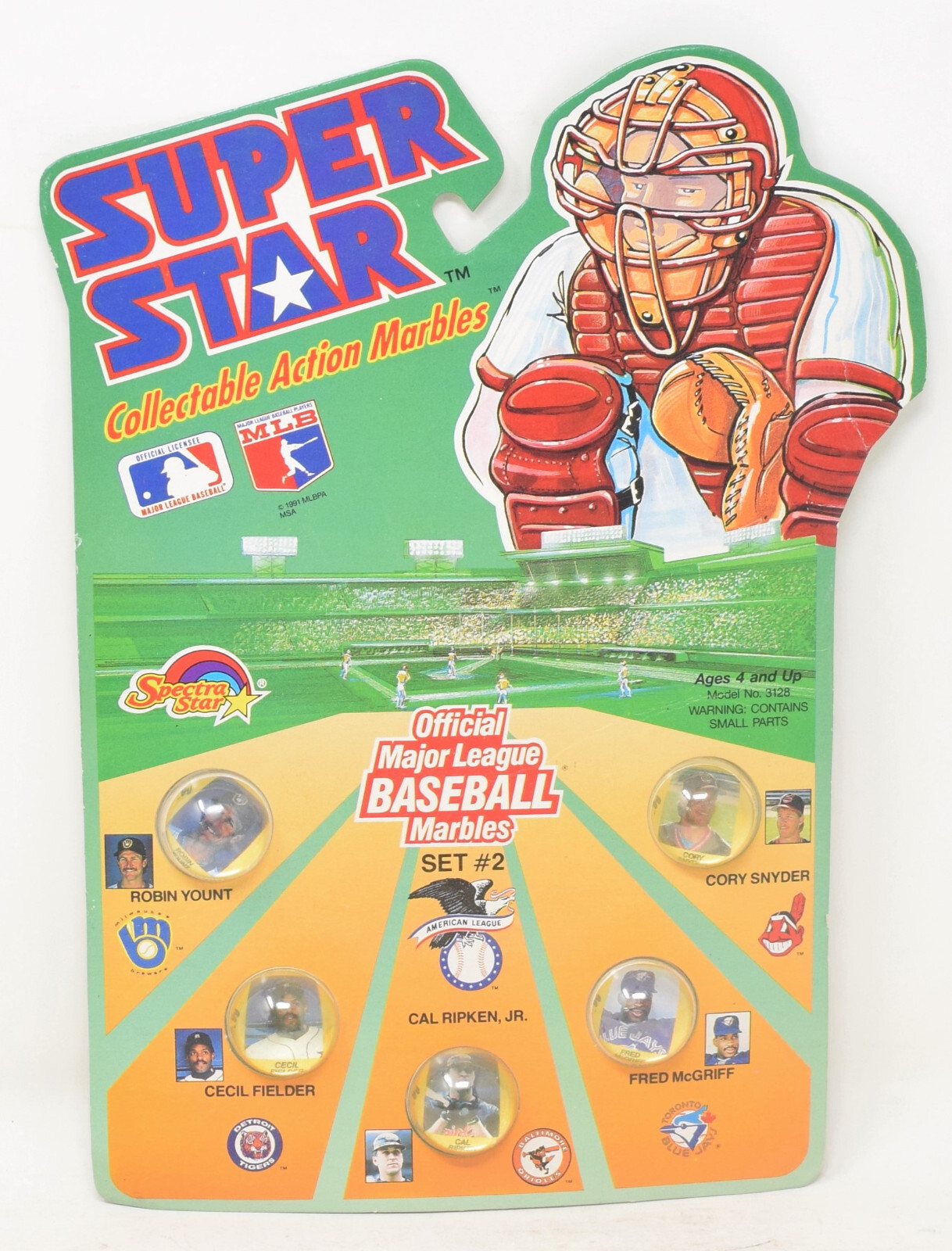 Baseball Super Stars Marbles Set 1 2 3 4 Ken Griffey Jr Nolan Ryan Barry Bonds