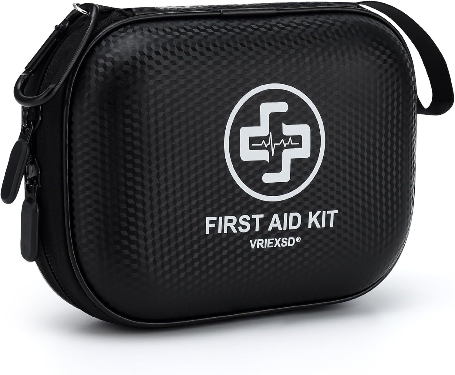 Mini First Aid Kit – 150 Piece Small Waterproof Hard Shell Medical Kit for Home,