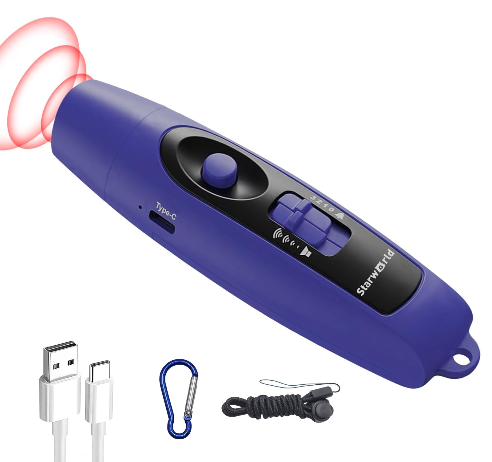 Rechargeable Bear Horn – 120dB Electronic Air Horn for Bears with 4 Volume Le…