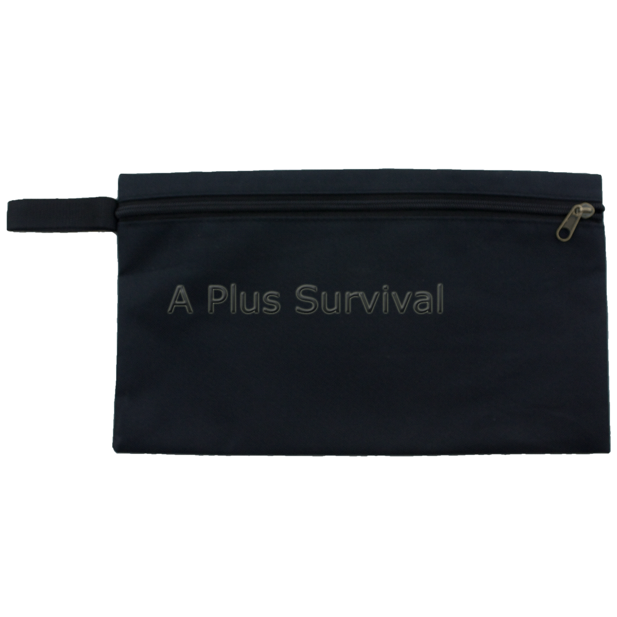 Extra Large Multi Purpose Black Zipper Bag with Clip – First Aid Survival Kits