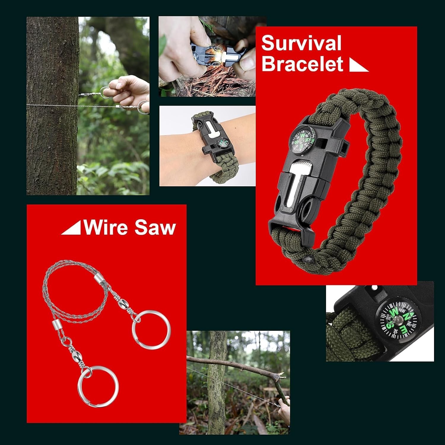 116PCS Survival Kit First Aid Emergency Gear Camping Hiking Bug Out Bag