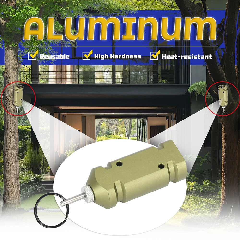 Perimeter Trip Alarm Aluminum Alloy Camp Safe Perimeter Trip Wire Alarm Green