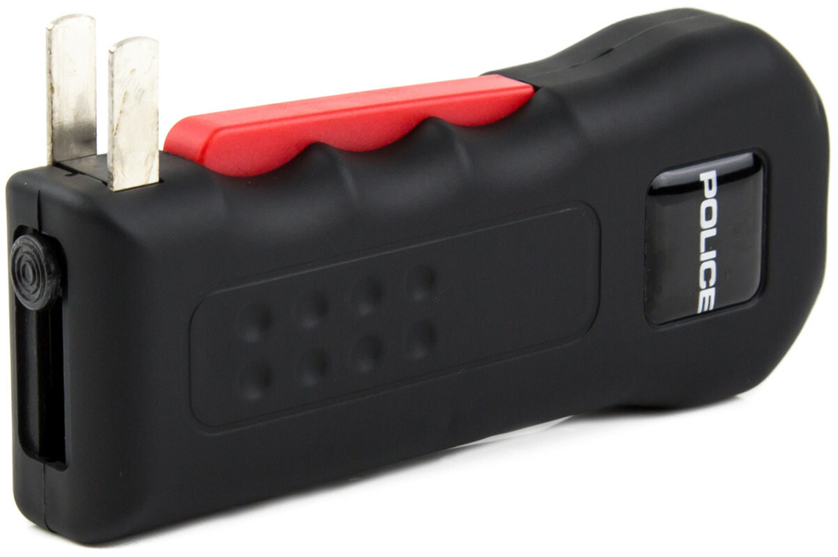 POLICE Stun Gun 512-700 BV Rechargeable LED Flashlight Black