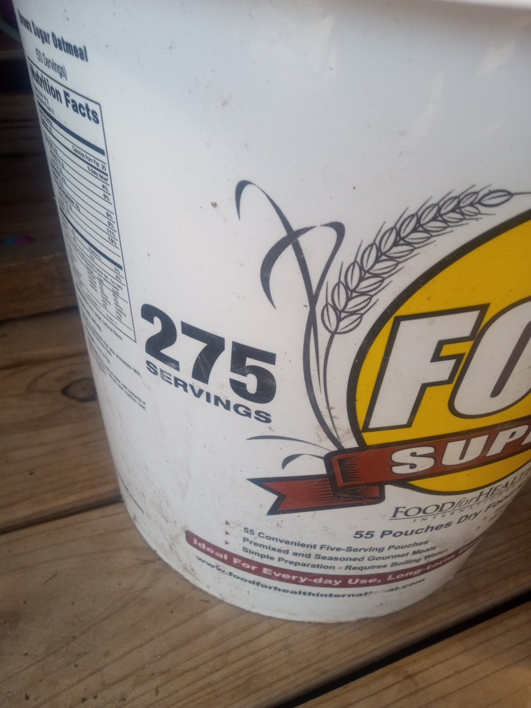 Food Supply Bucket 275 serv Emergency Food Supply