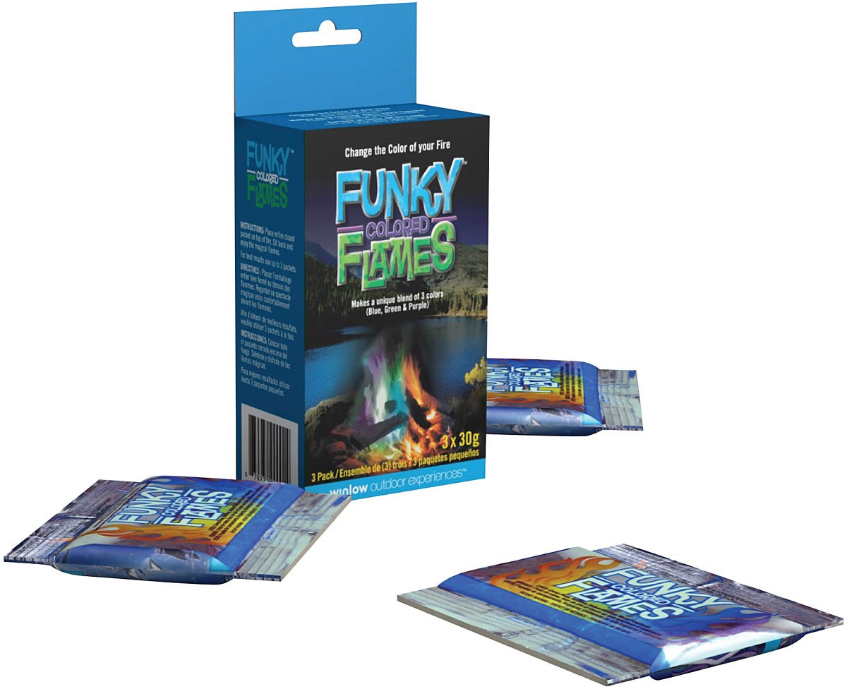 Funky Colored Flames 3-Pack – Blue, Green & Purple Fire Enhancer for