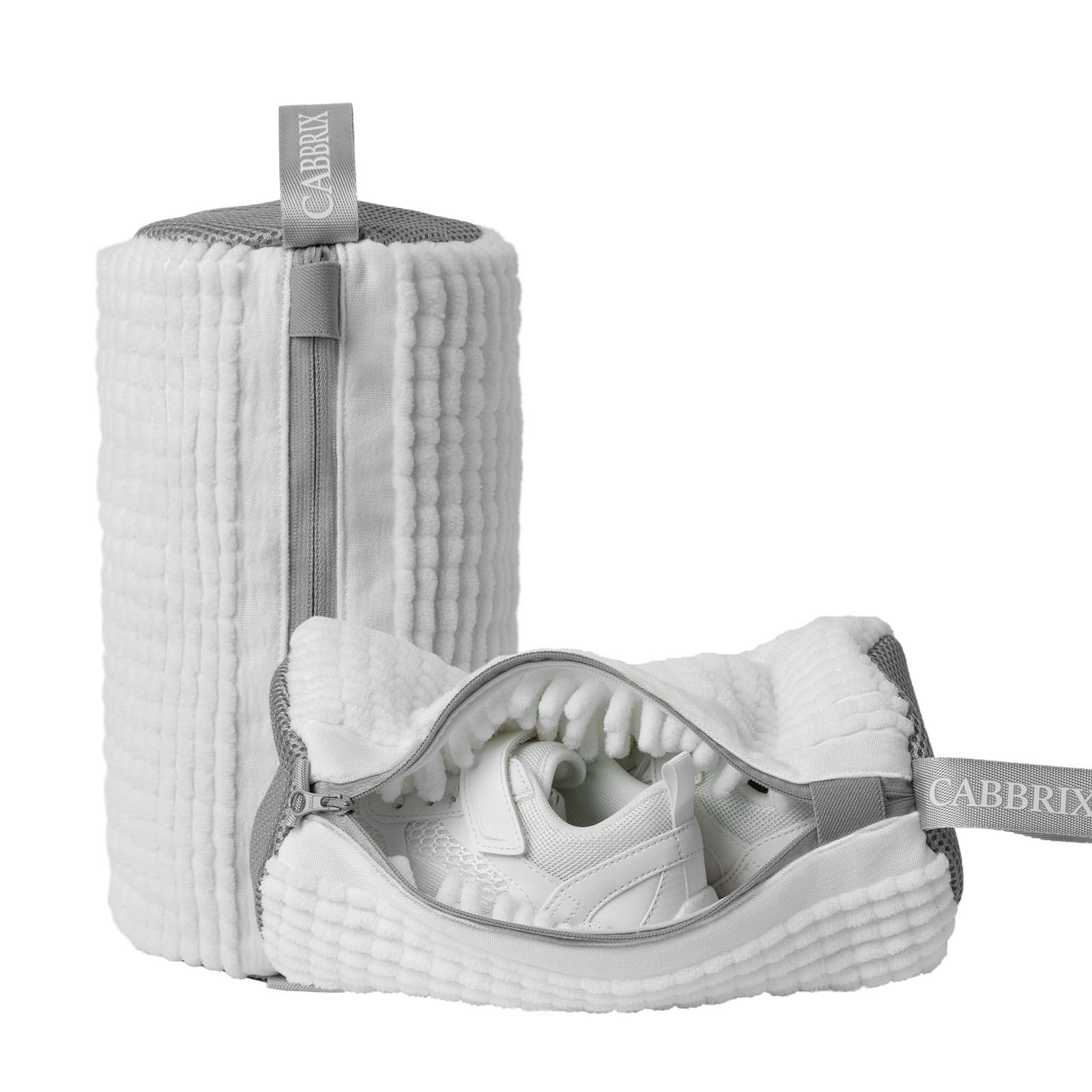 Shoe Washing Machine Bag, 2pcs Cabbirx Laundry Bag for Kids, White