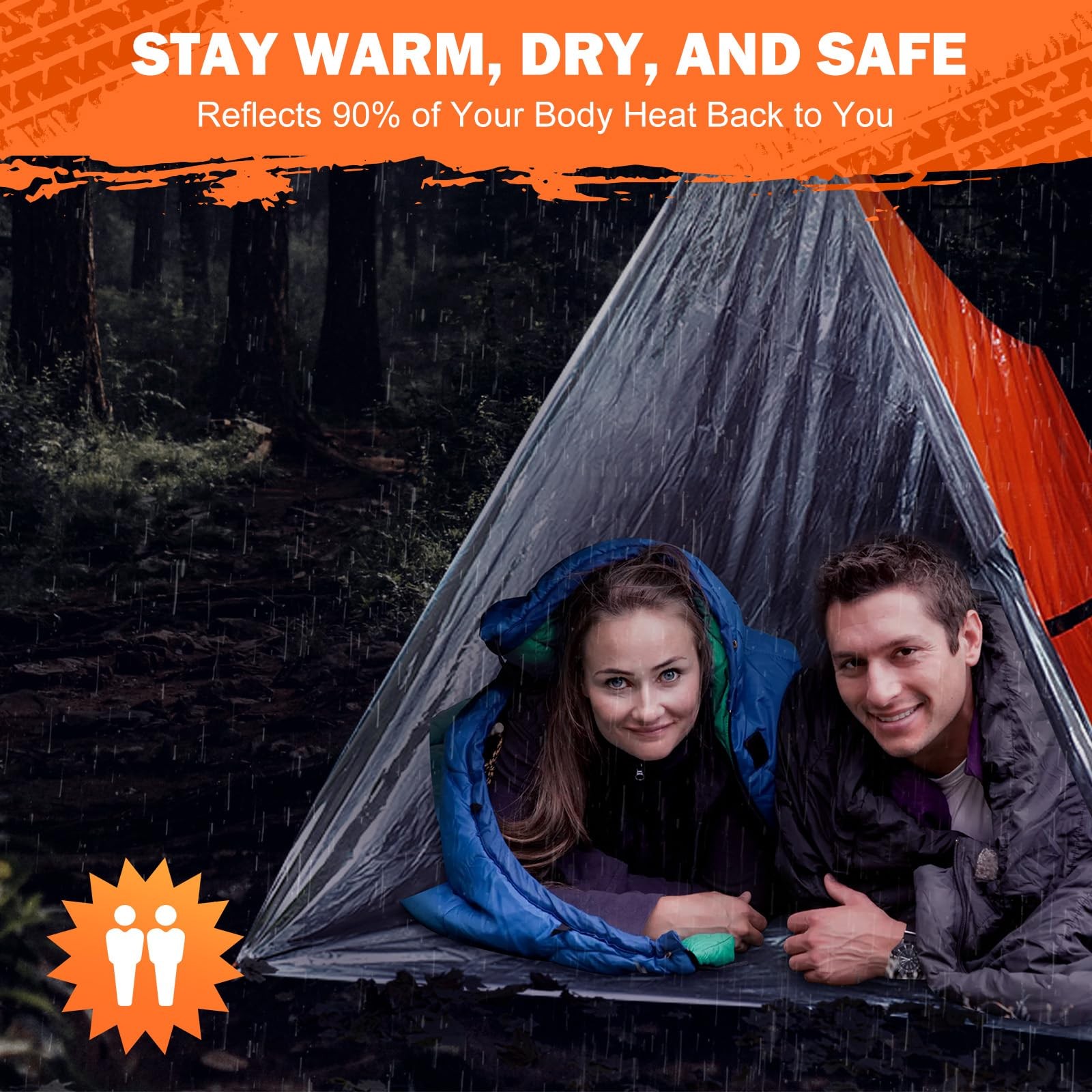 Life Emergency Tent Survival Shelter – 2 Person Mylar Emergency Shelter Tube …