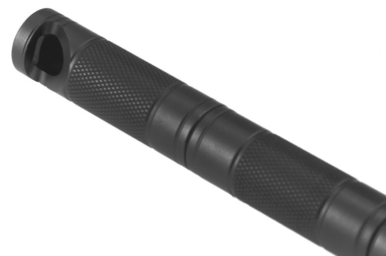 5 in 1 Compact Survival Tool Black Compass Punch Striker Flint Whistle Survival