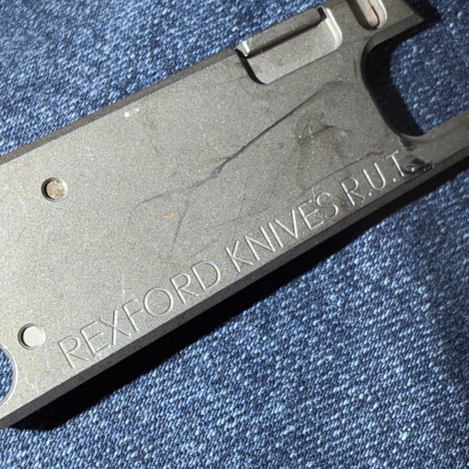 Rexford RUT One Of The First Generation Pieces. Titanium With KYDEX Neck Lanyard