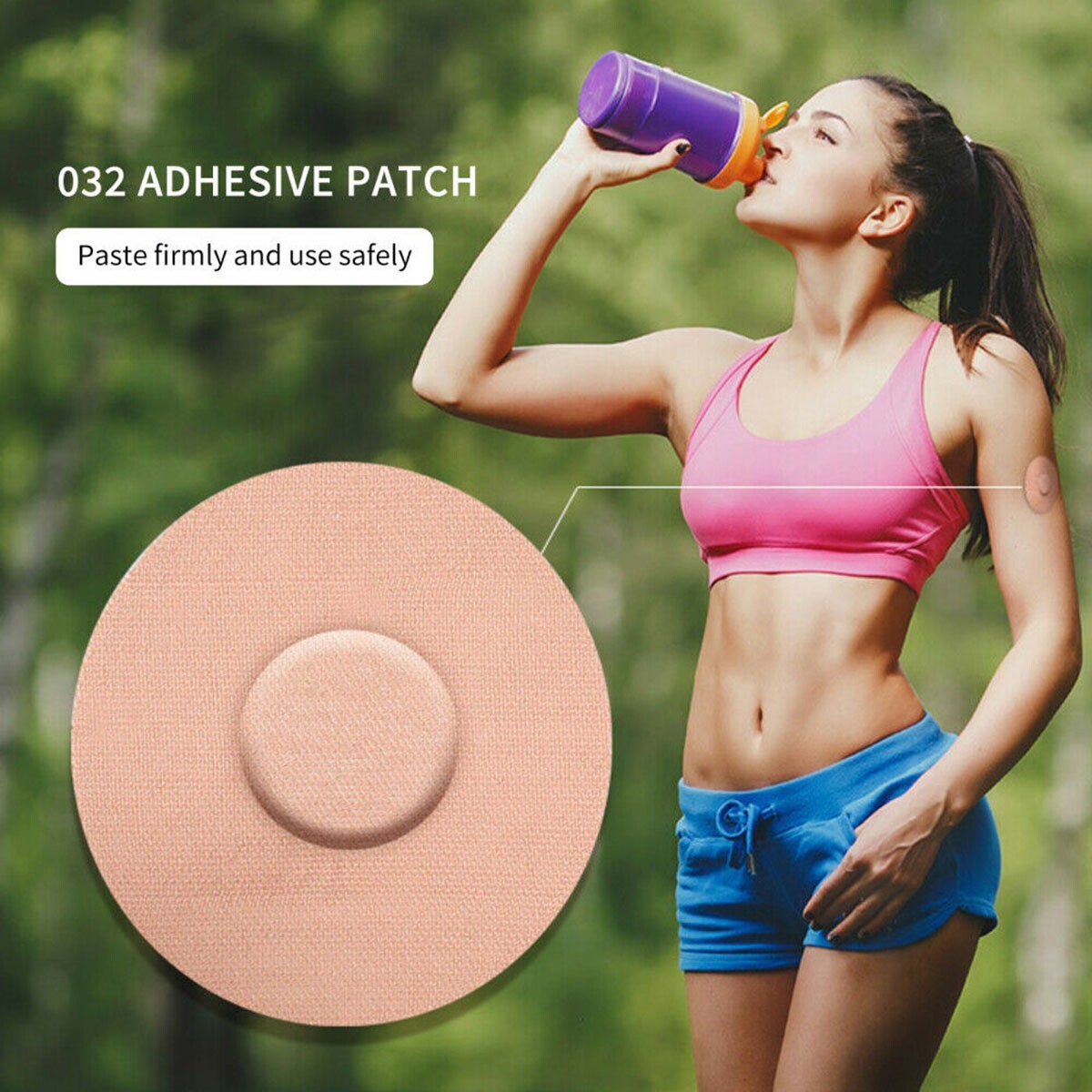 30x Adhesive Patches Waterproof Sensor Covers Flesh Flexib For Freestyle Libre