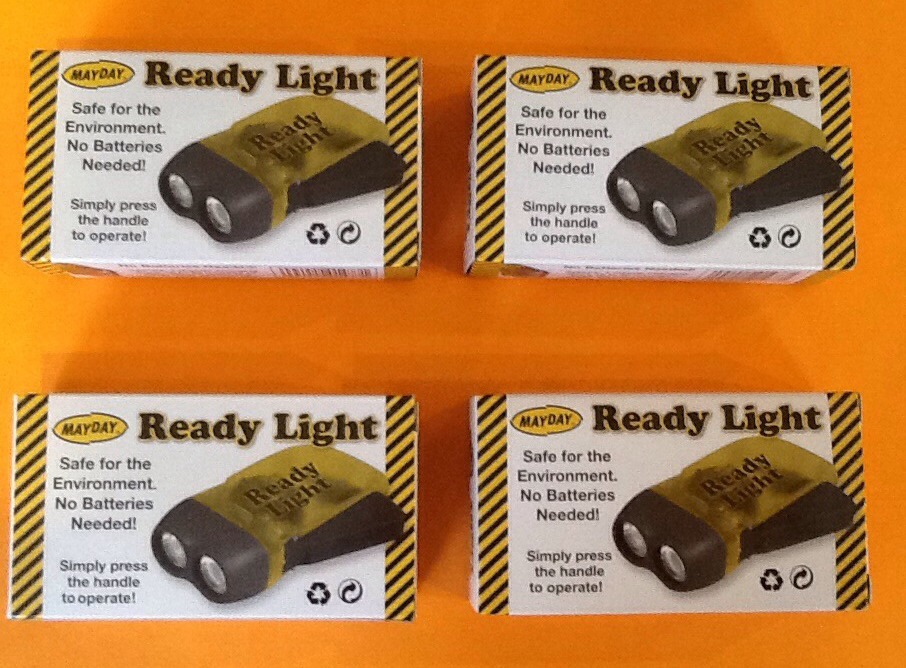 Lot of 4 Ready Light Flashlights Emergency Survival Blackouts Car Safety