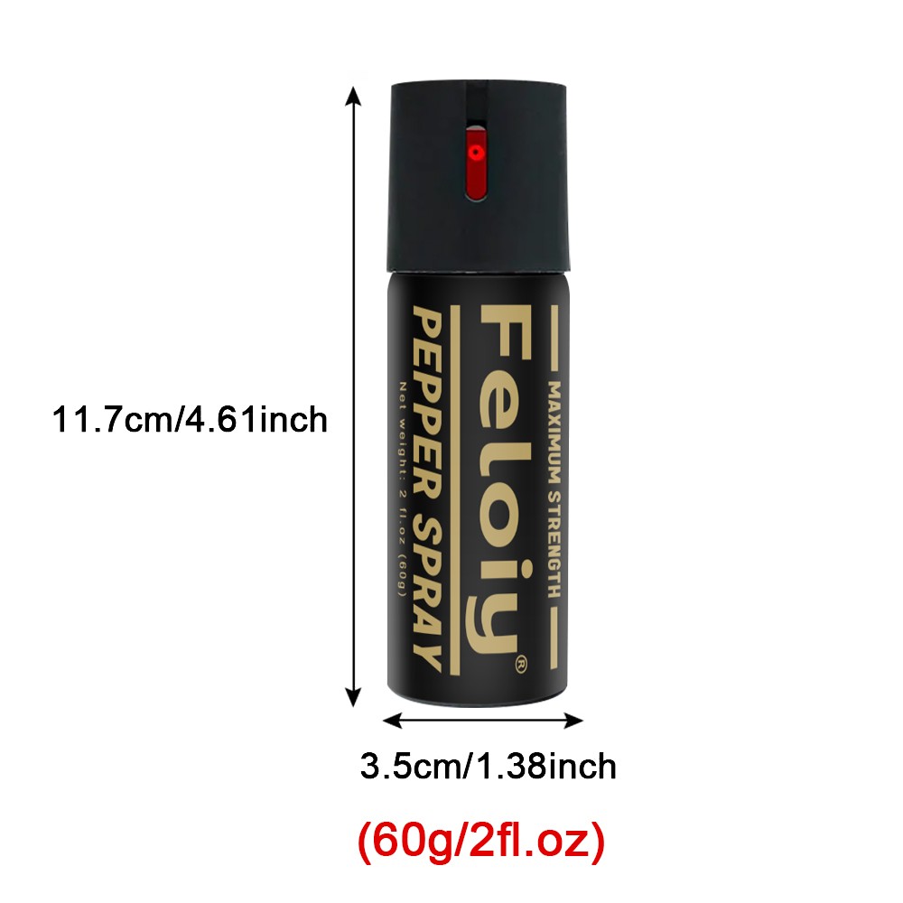 1/2/3/4/5 Pcs Professional Pepper Spray Strength 2 Oz Self Defense Protection