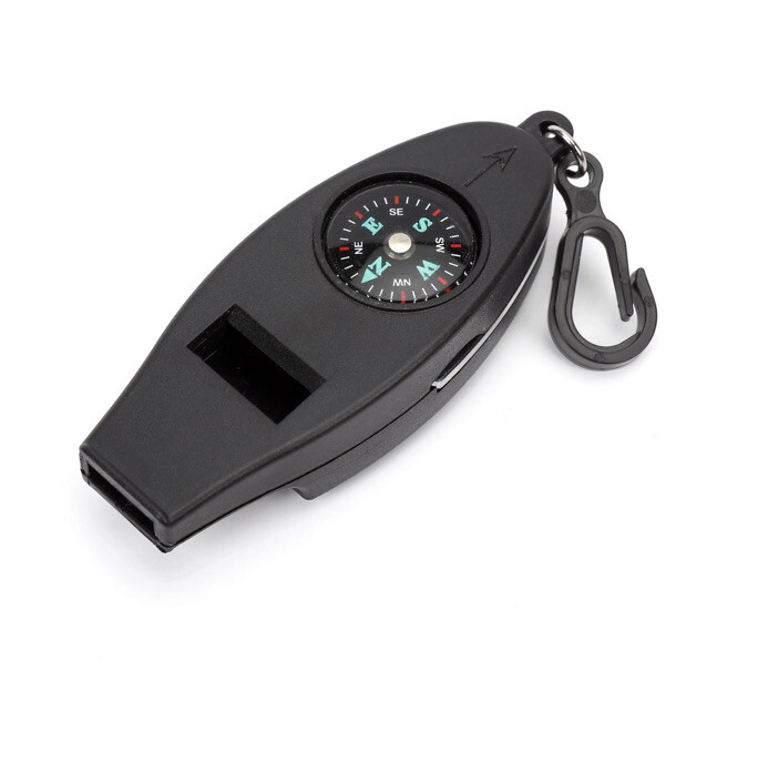 Ozark Trail 4-Function Whistle-thermometer, Magnifier, Compass, Whistle- New