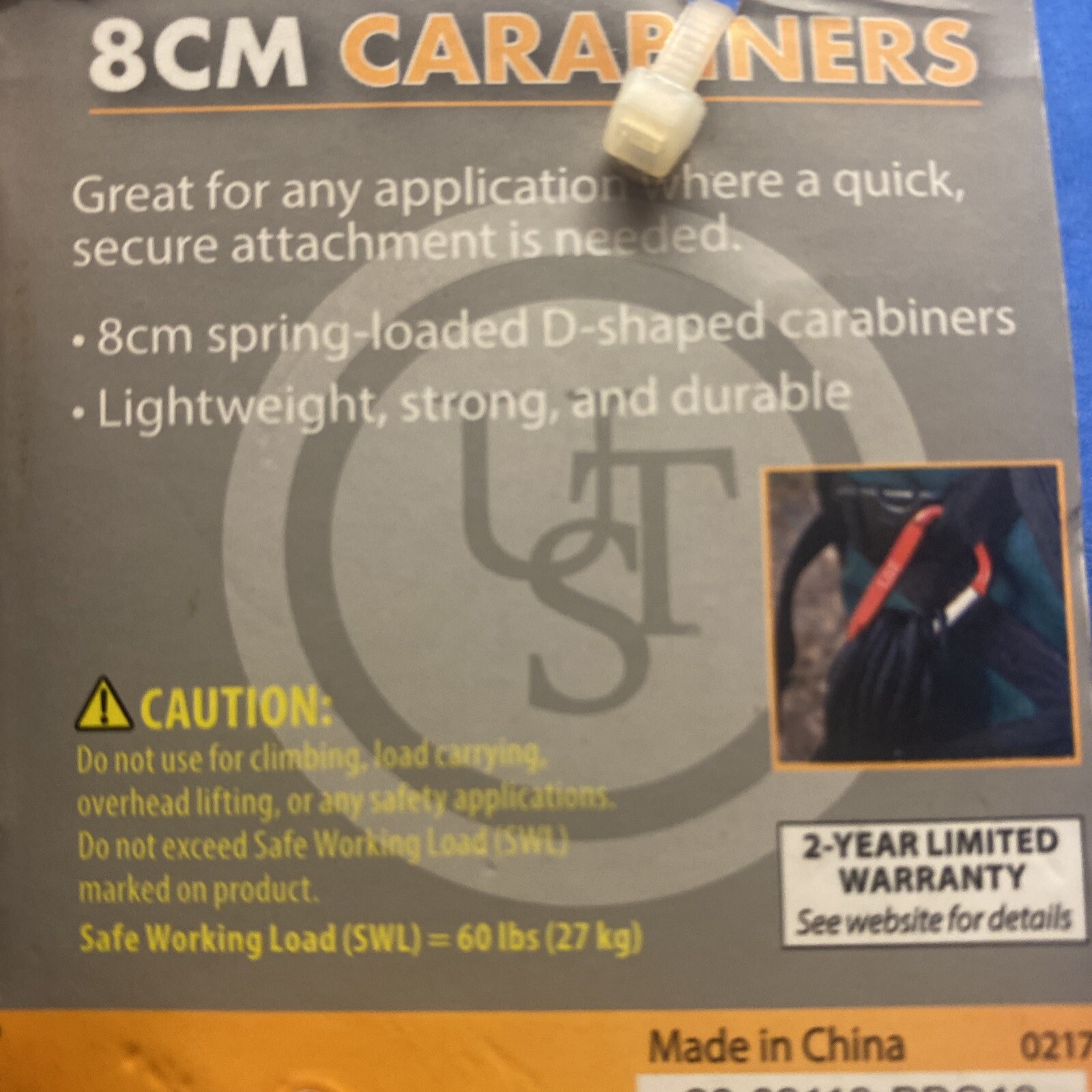 Ultimate Survival Gear! – (2pack) – 8cm Cara￼biners, In-used / Gold Color!