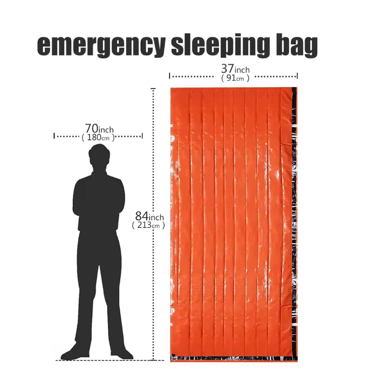 Portable Waterproof Emergency Survival Sleeping Bag Outdoor Edc Camping