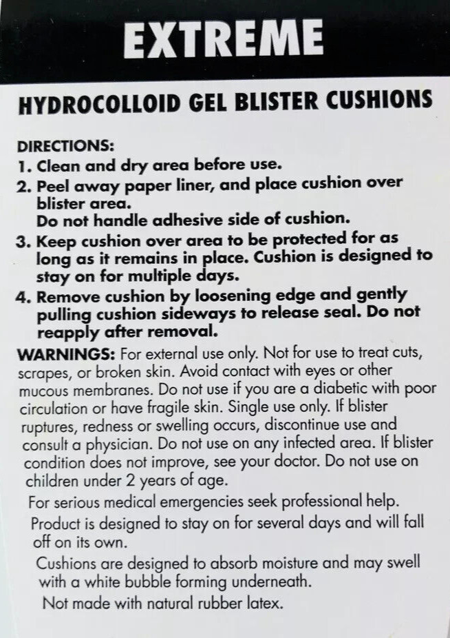 Ozark Trail 5-PC SET Waterproof Extreme Hydrocolloid Gel Blister Cushions + Case