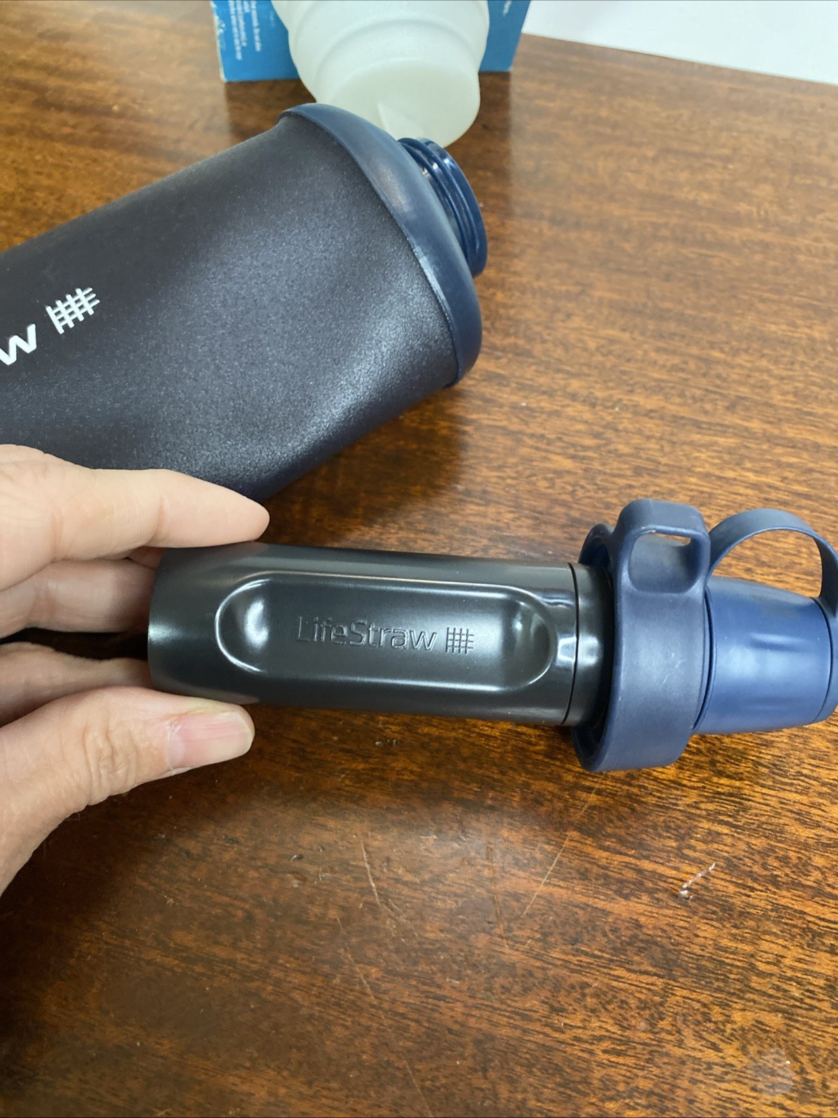 Camping Kit LifeStraw Squeeze Bottle, UST rechargeable Lantern, Fire Starter