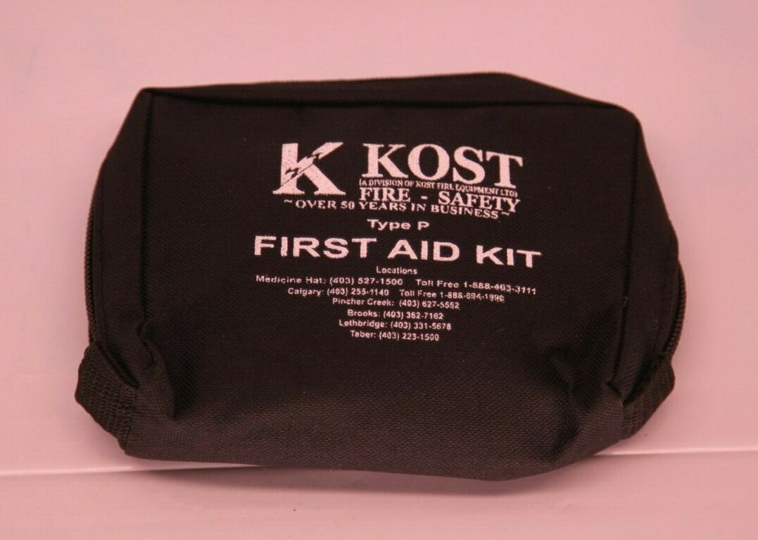 !! KOST !! PERSONAL FIRST AID KIT !! TYPE ‘P’ !! PORTABLE ! BELT LOOP ! NYLON !!