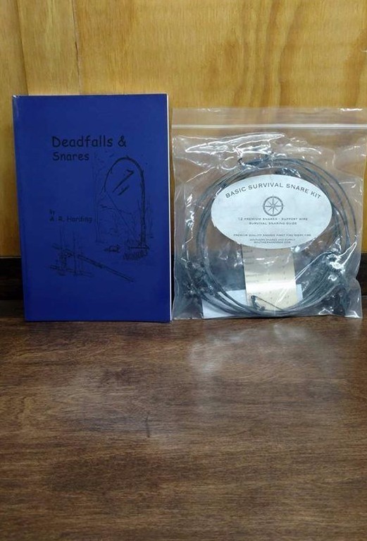 SURVIVAL SNARES & DEADFALLS BOOK BUG OUT BAG SMALL GAME SNARES SURVIVAL SNARES