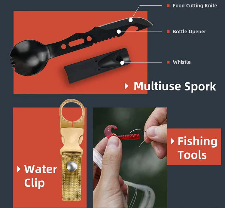 New Outdoor Survival Gear Set for Camping & Hiking DIY Emergency Kit for Camping