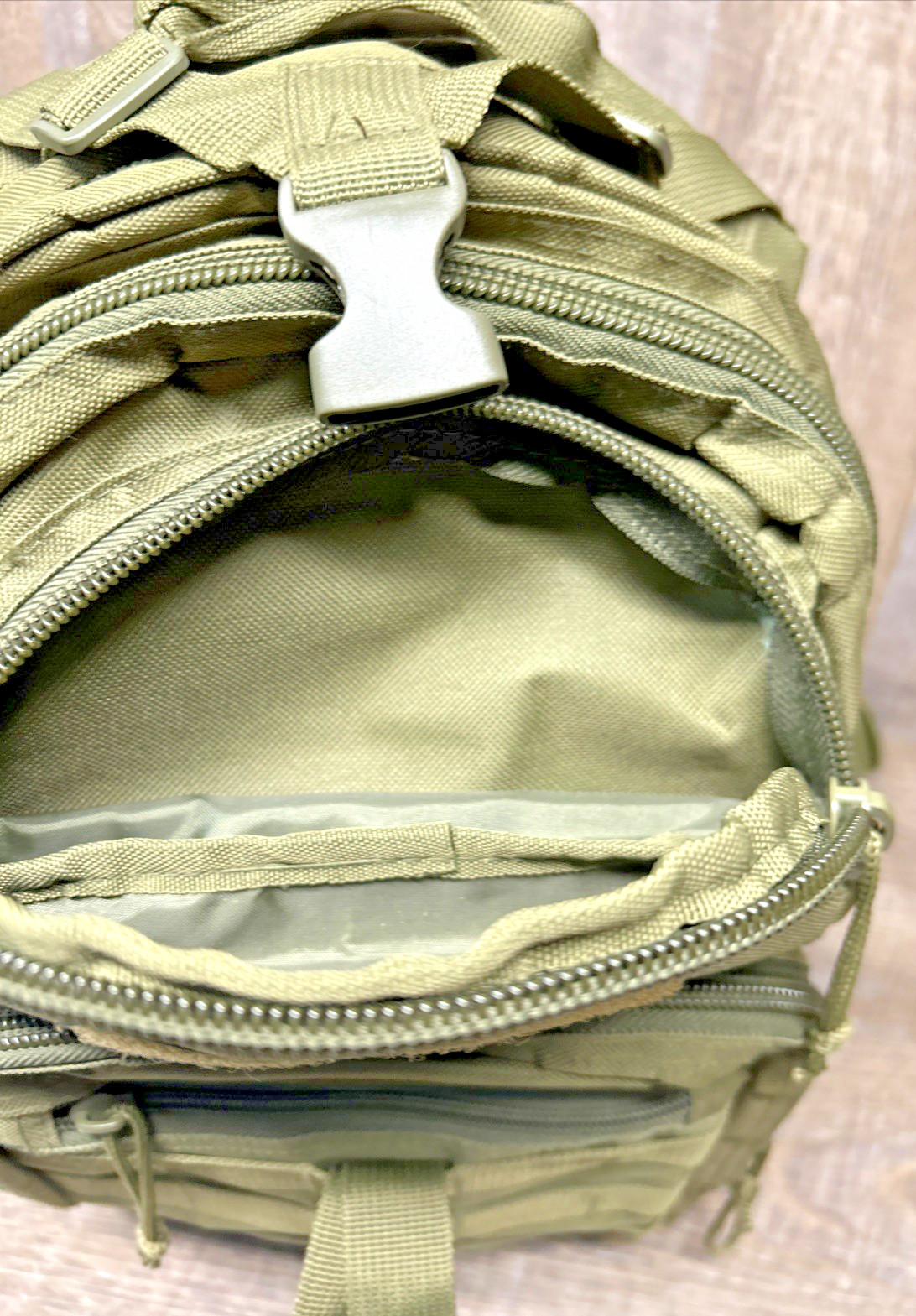 Bug Out Bag – Sling Chest Bag Cross Body Pack Army Green Color Bag Only!